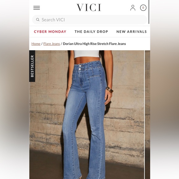 VICI High rise flare jeans - Picture 3 of 5